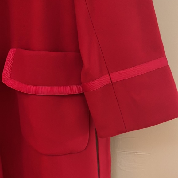 Trend-a-Porter | Wool coat with ribbon detail | Red | Size 10 - Picture 9 of 12